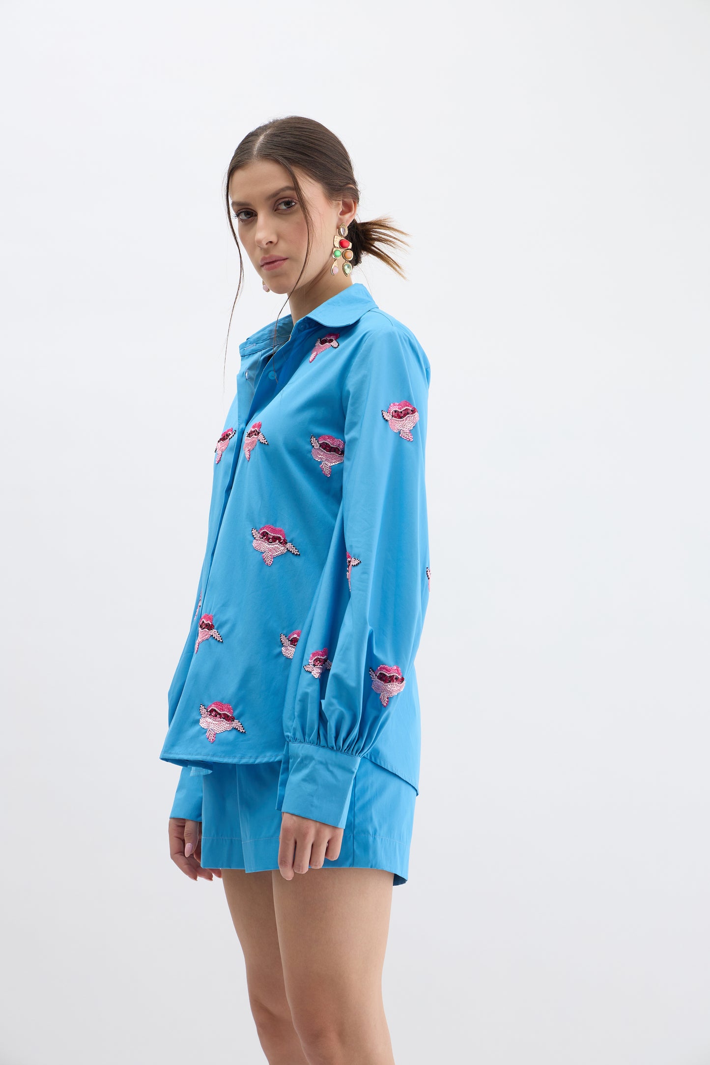 Sky Attitude Embellished Co-Ord Set