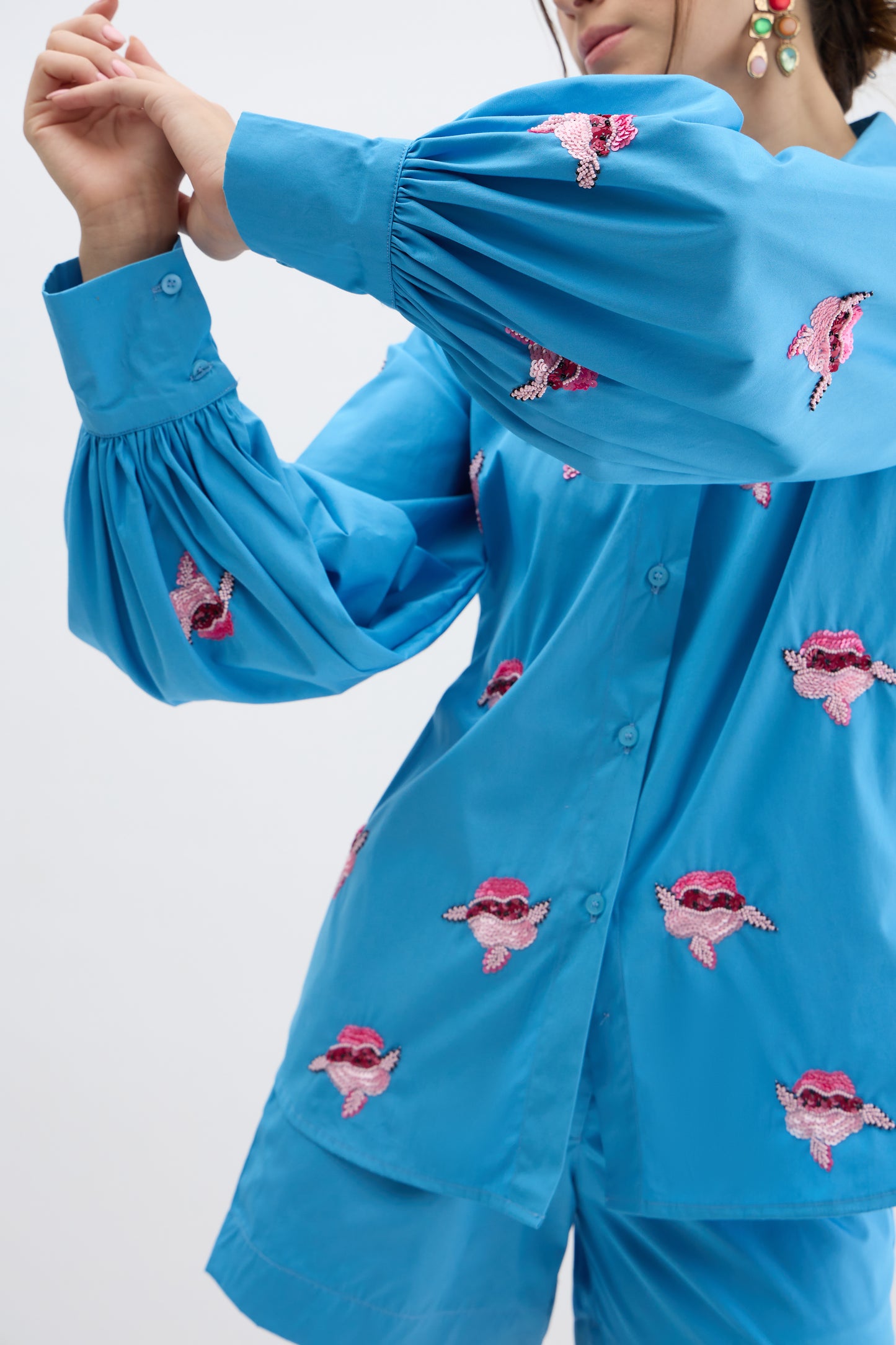 Sky Attitude Embellished Co-Ord Set