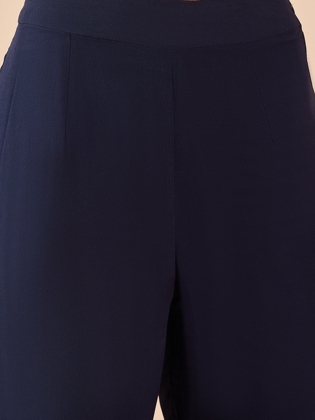 Full-Sleeve Cape with Short Bustier and Flared Pants Coord Set