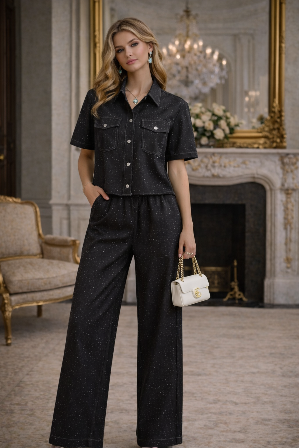 Noir Stardust Co-Ord Set