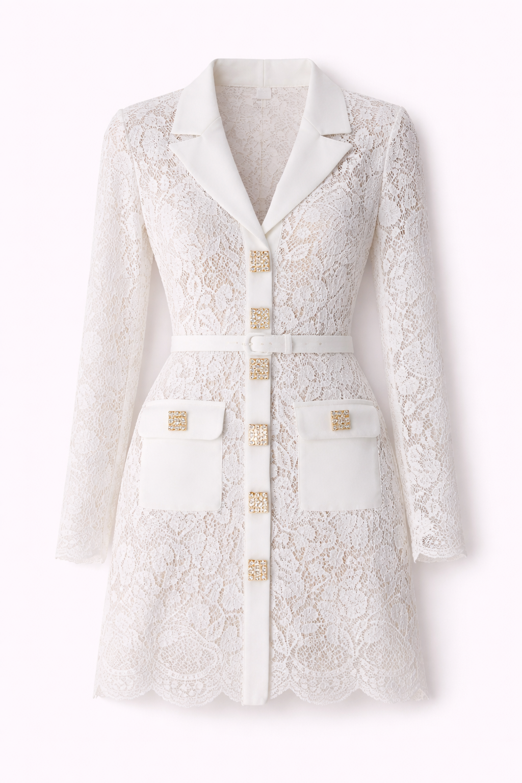Evora Lace Blazer Dress