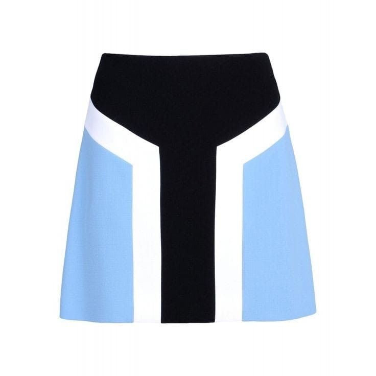 Monochrome Vibe Panelled A-Line Skirt