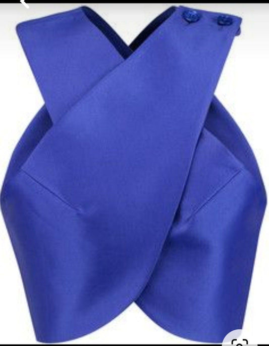Sapphire Sculpt Wrap Top