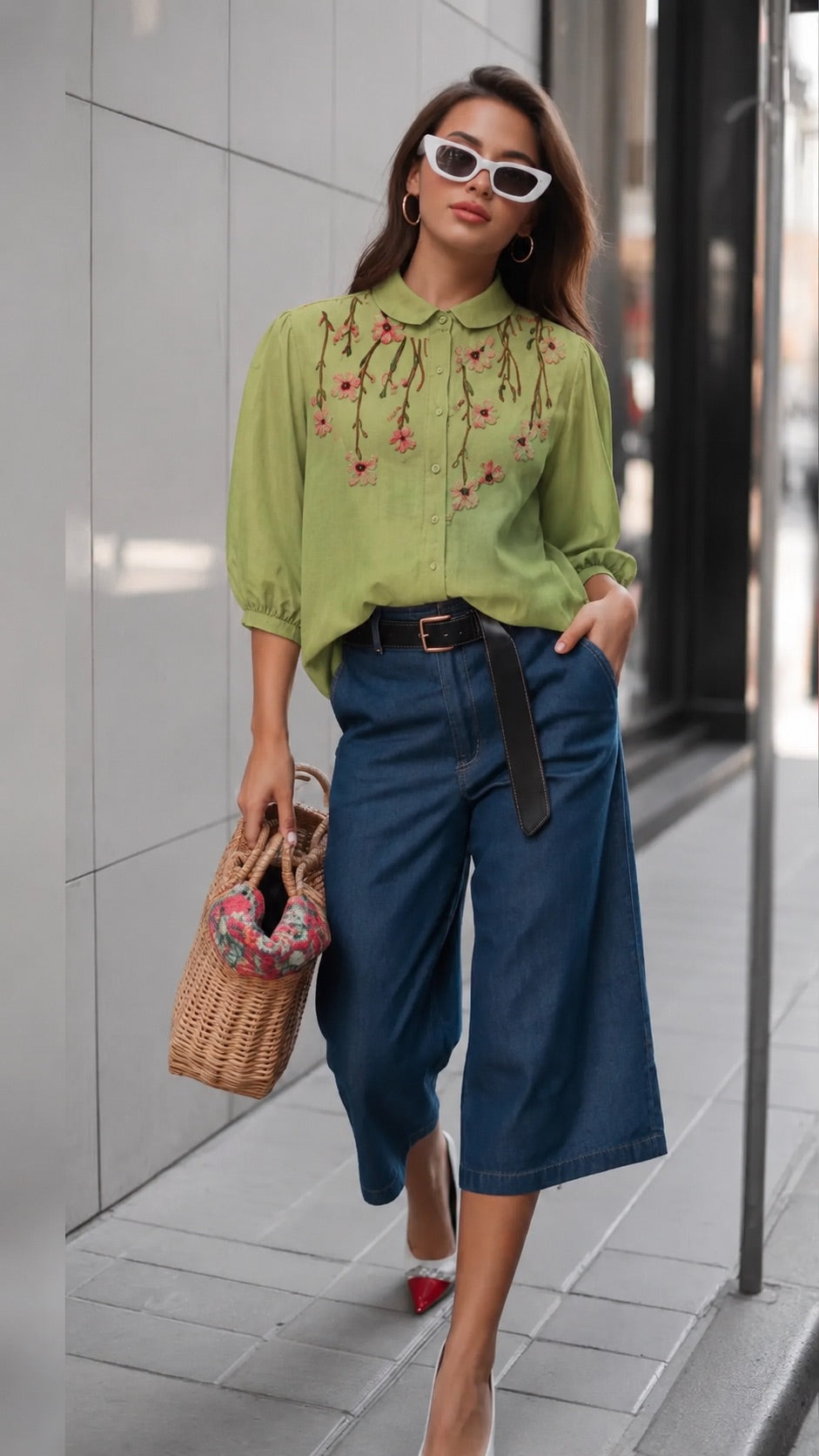 Olive Bloom Shirt
