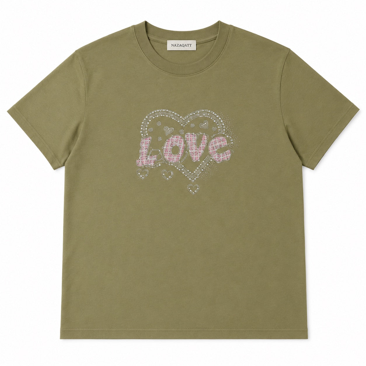 Olive Love Sparkle Tee