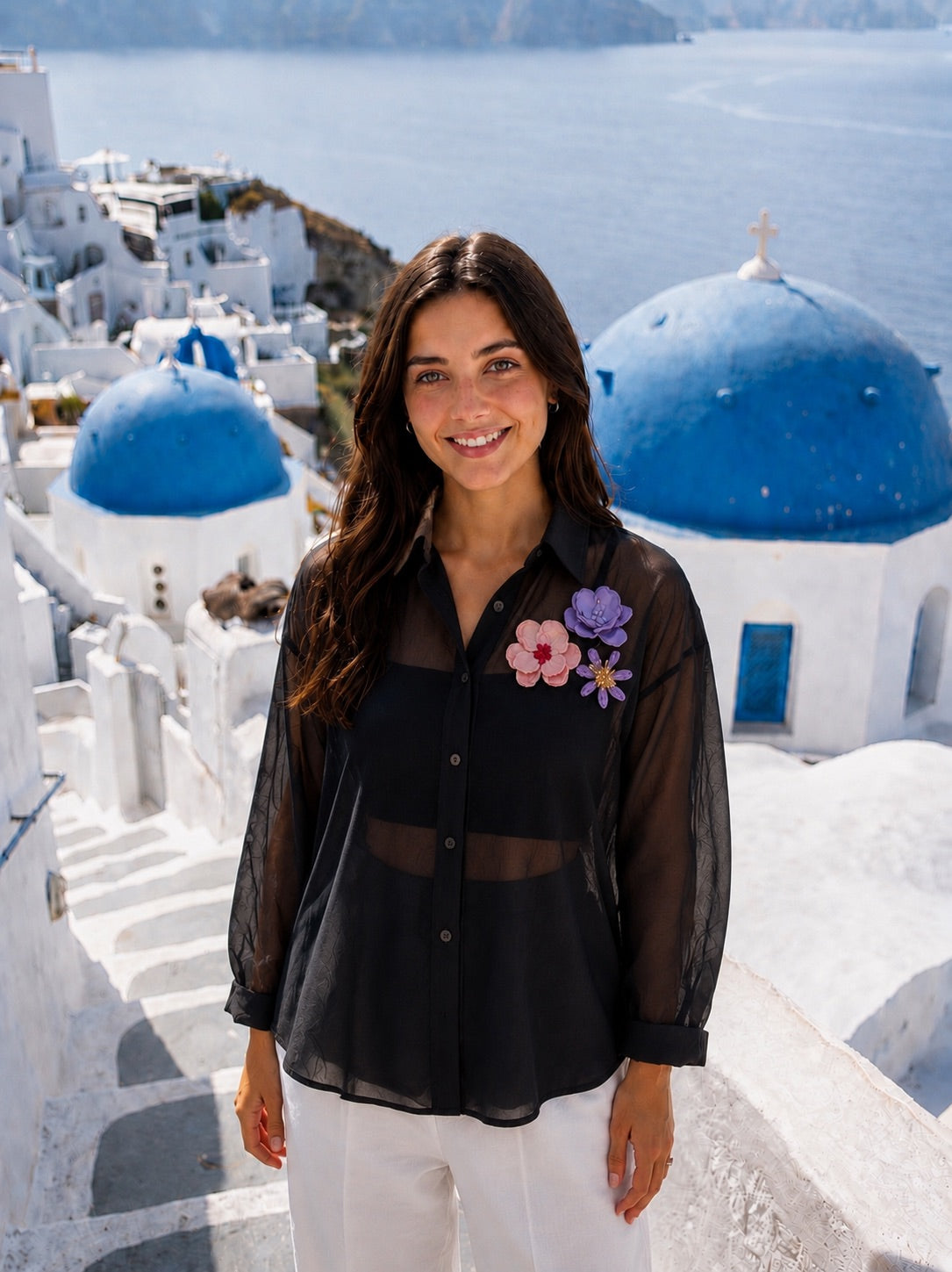 Bloom in Black Shirt