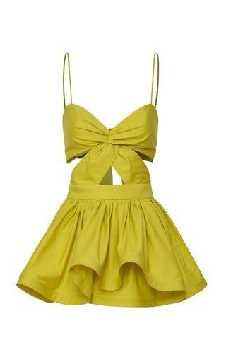 Chic Cutout Bow Peplum Dress