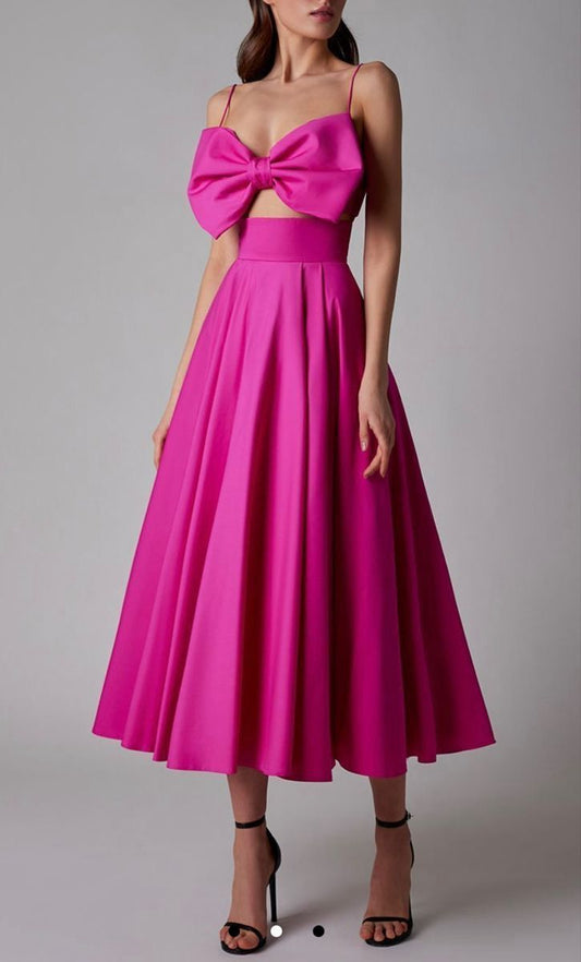 Hot Pink Bow Co-ord