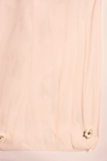Ruffled Net Lehenga and Hand-Embroidered Mirror Work Blouse