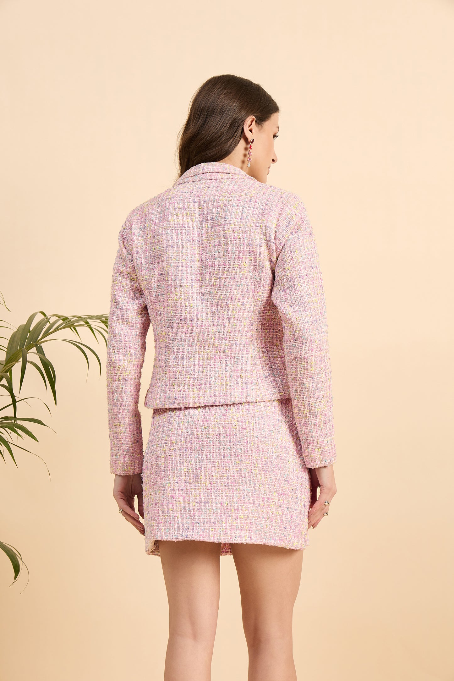 Blush Tweed Co-ord Set