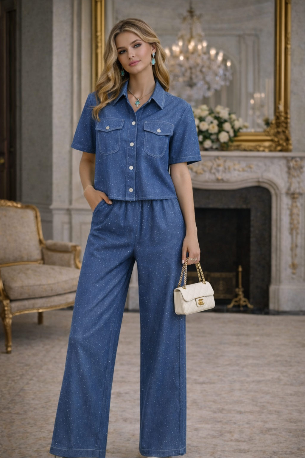 Indigo Stardust Co-Ord Set