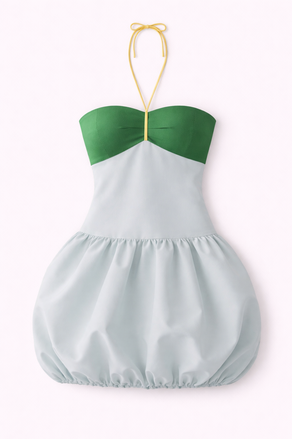 Mint Bubble Hem Dress