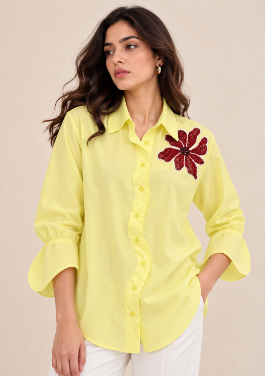 Golden Bloom Shirt - NZCS005