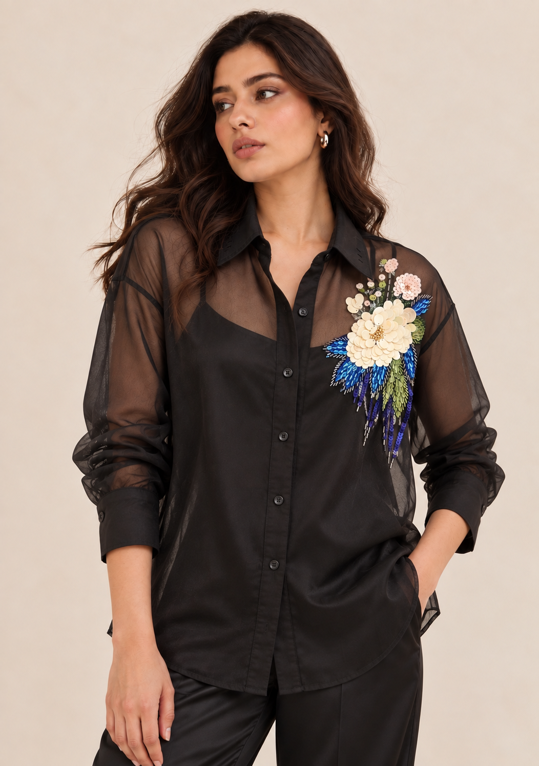 Bloom in Black Shirt - NZCS007