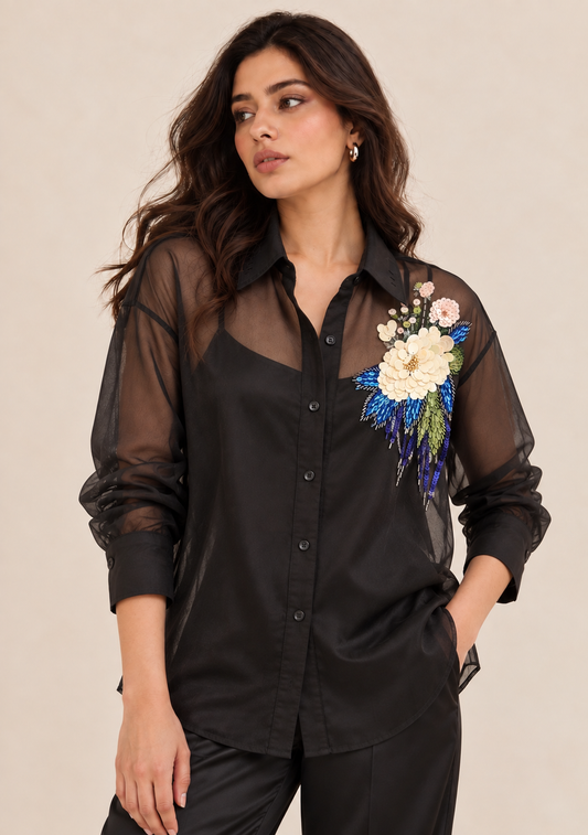 Bloom in Black Shirt - NZCS007