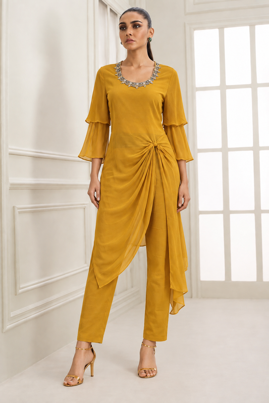 Golden Hour Drape Co-Ord Set - NZIW07