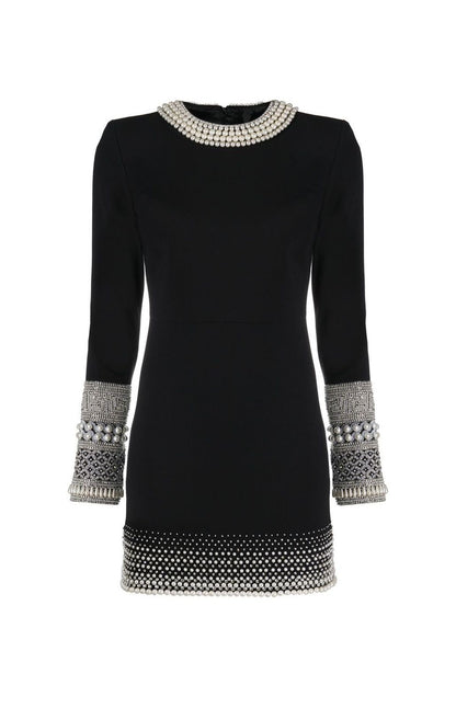 Midnight Pearl Embellished Shift Dress - NZD37