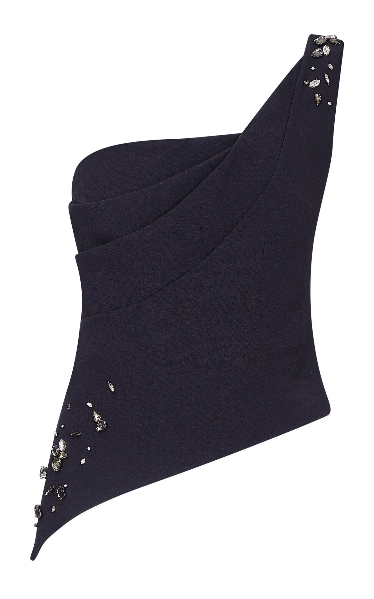 Midnight Drape Embellished Corset Top