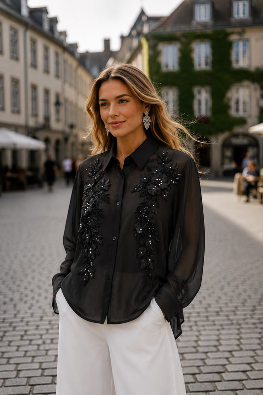 Black Fluff Shirt