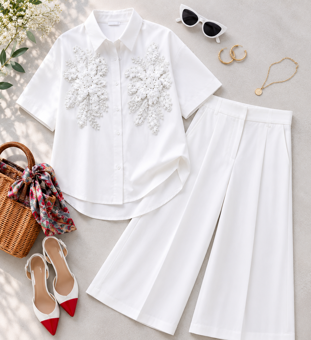 White Co-Ord Set