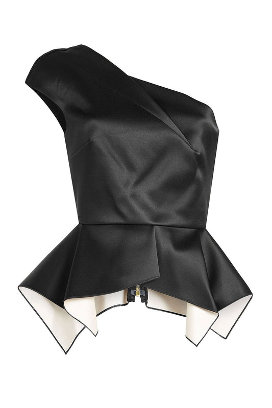 Black One-Shoulder Top