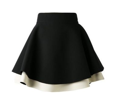 Double-Layered Mini Skirt