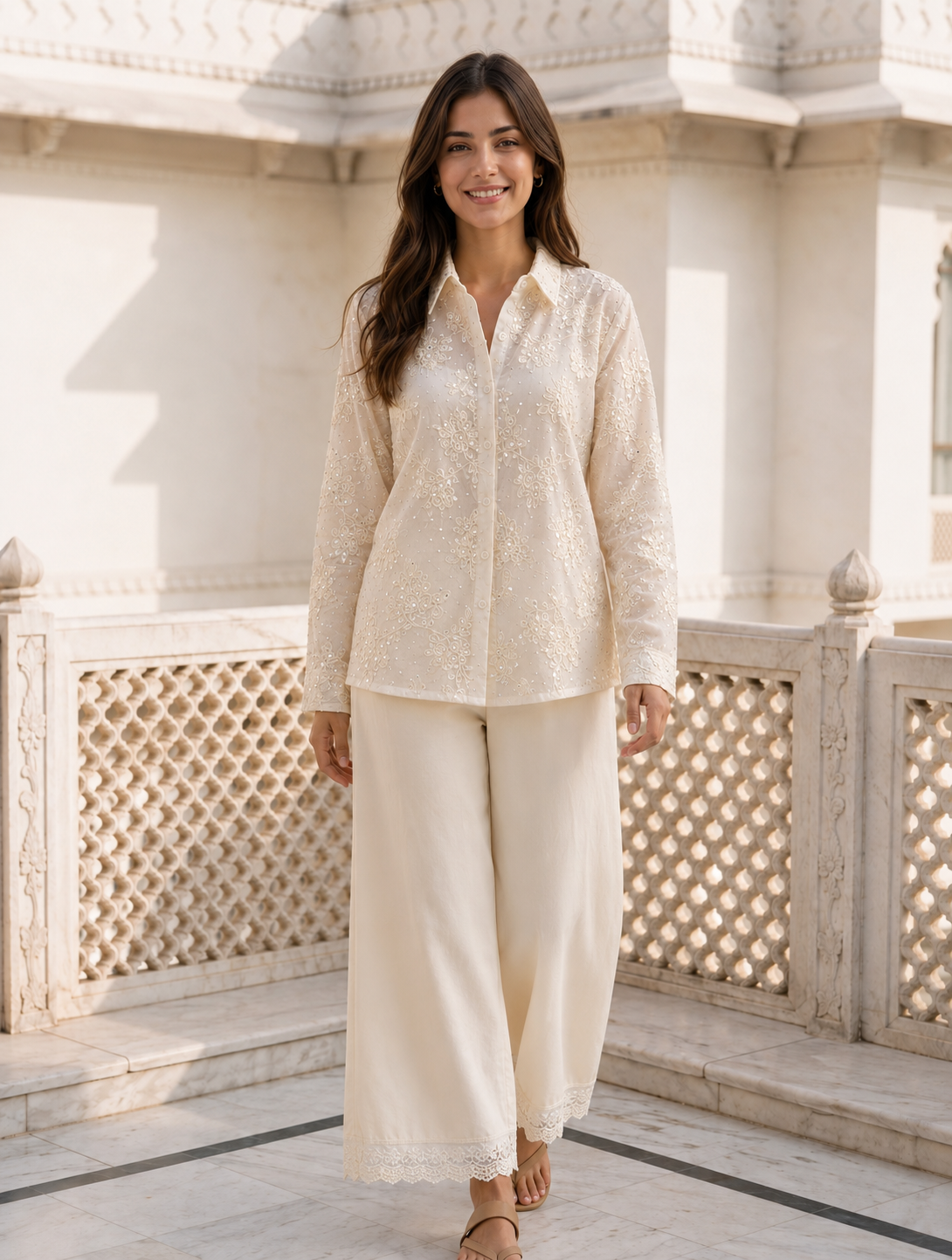 White Lace Co-Ord Sets- NZCC62