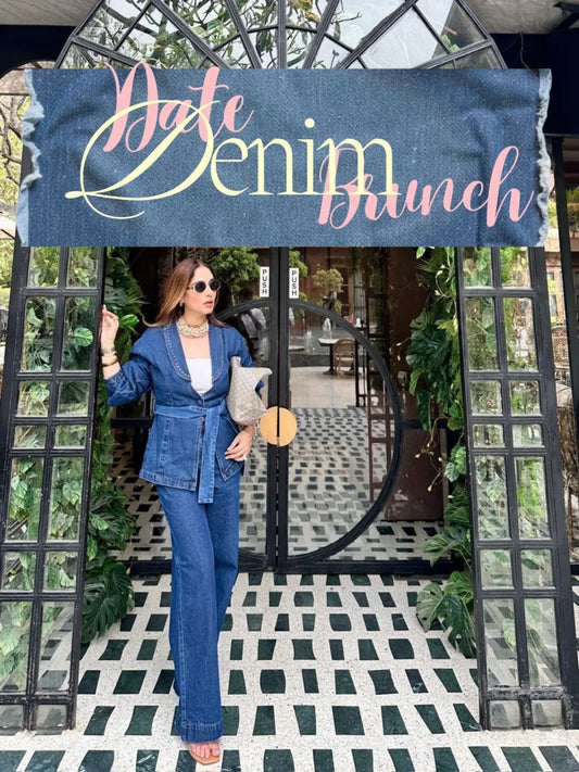 Kajal khurana in Denim Co-Ord Set