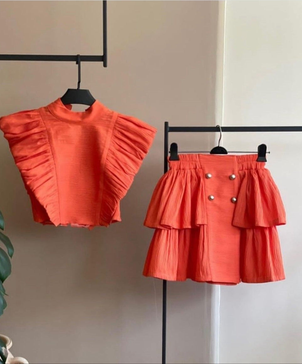 Ruffled Elegance Co-Ord Set