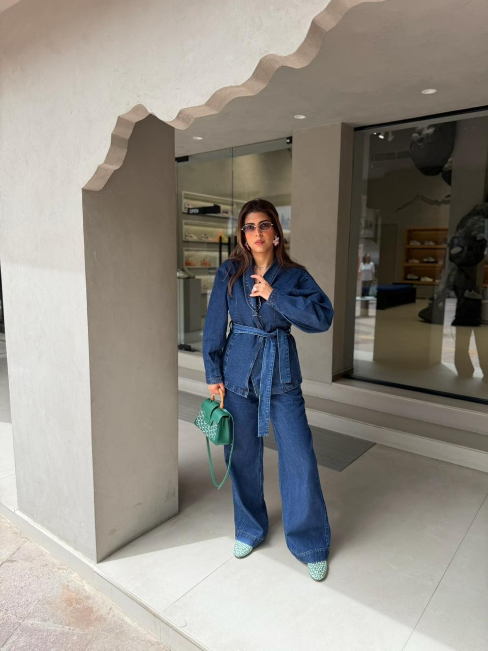 Sonal K Chadha in Denim Co-Ord Set