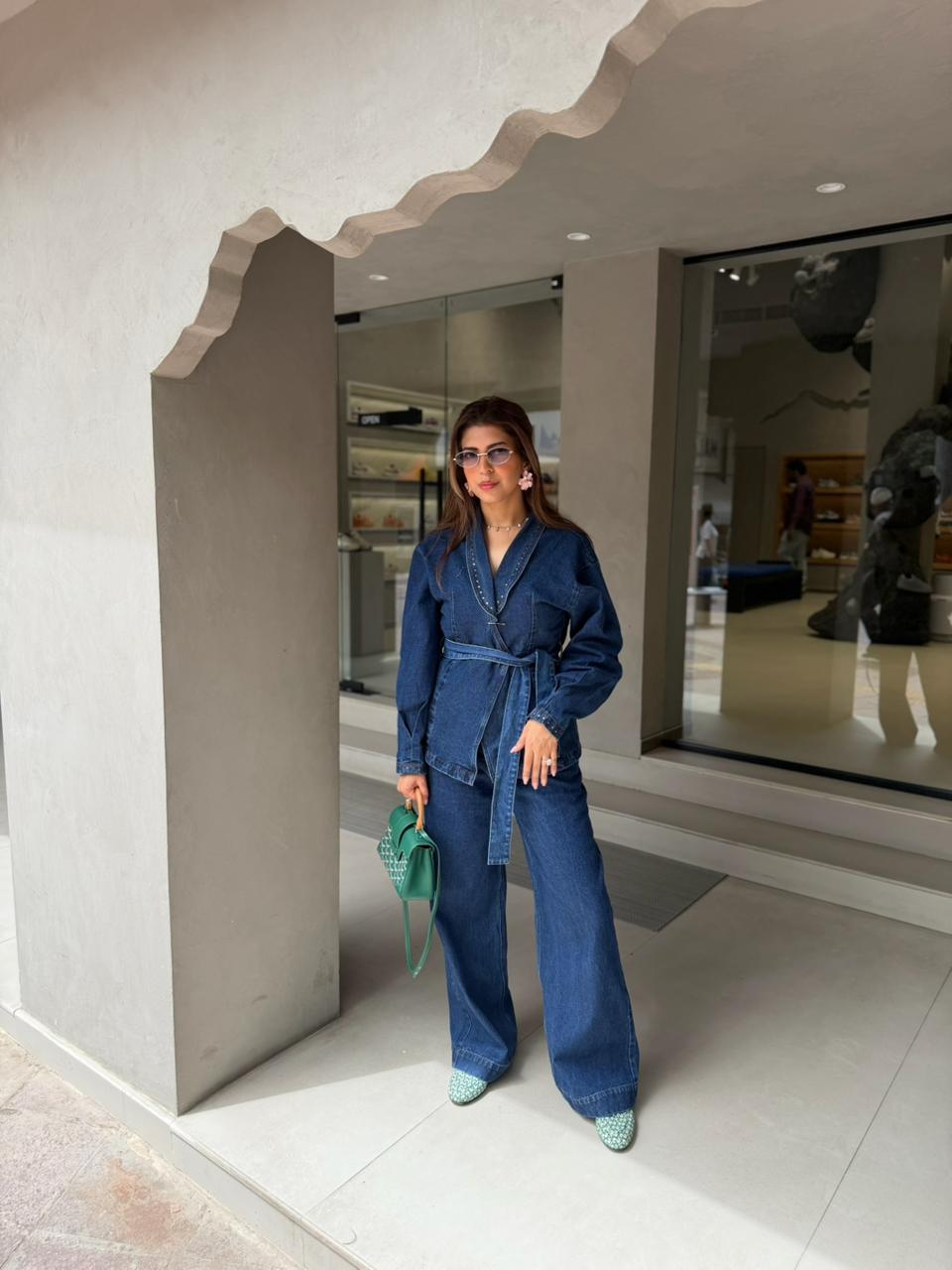 Sonal K Chadha in Denim Co-Ord Set