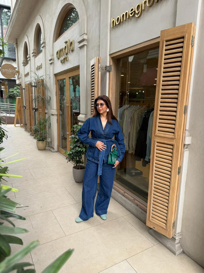 Sonal K Chadha in Denim Co-Ord Set