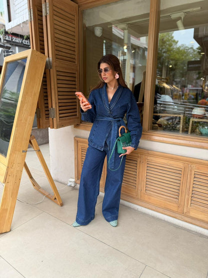 Sonal K Chadha in Denim Co-Ord Set