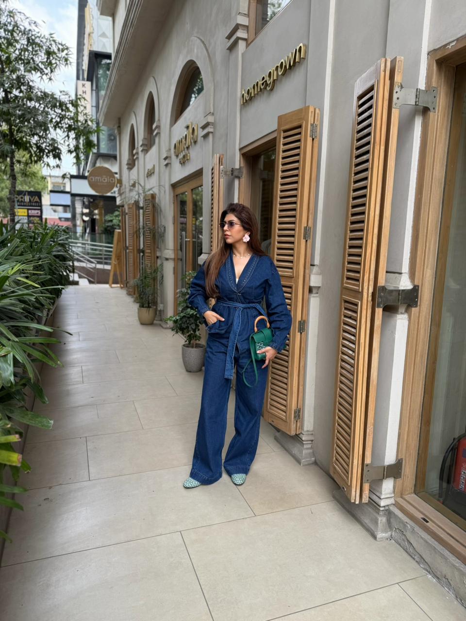 Sonal K Chadha in Denim Co-Ord Set