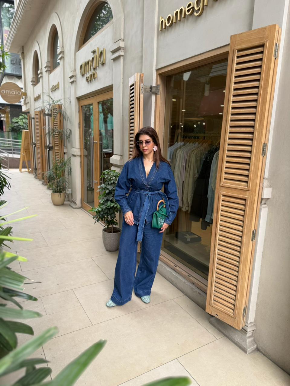Sonal K Chadha in Denim Co-Ord Set