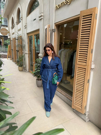 Sonal K Chadha in Denim Co-Ord Set